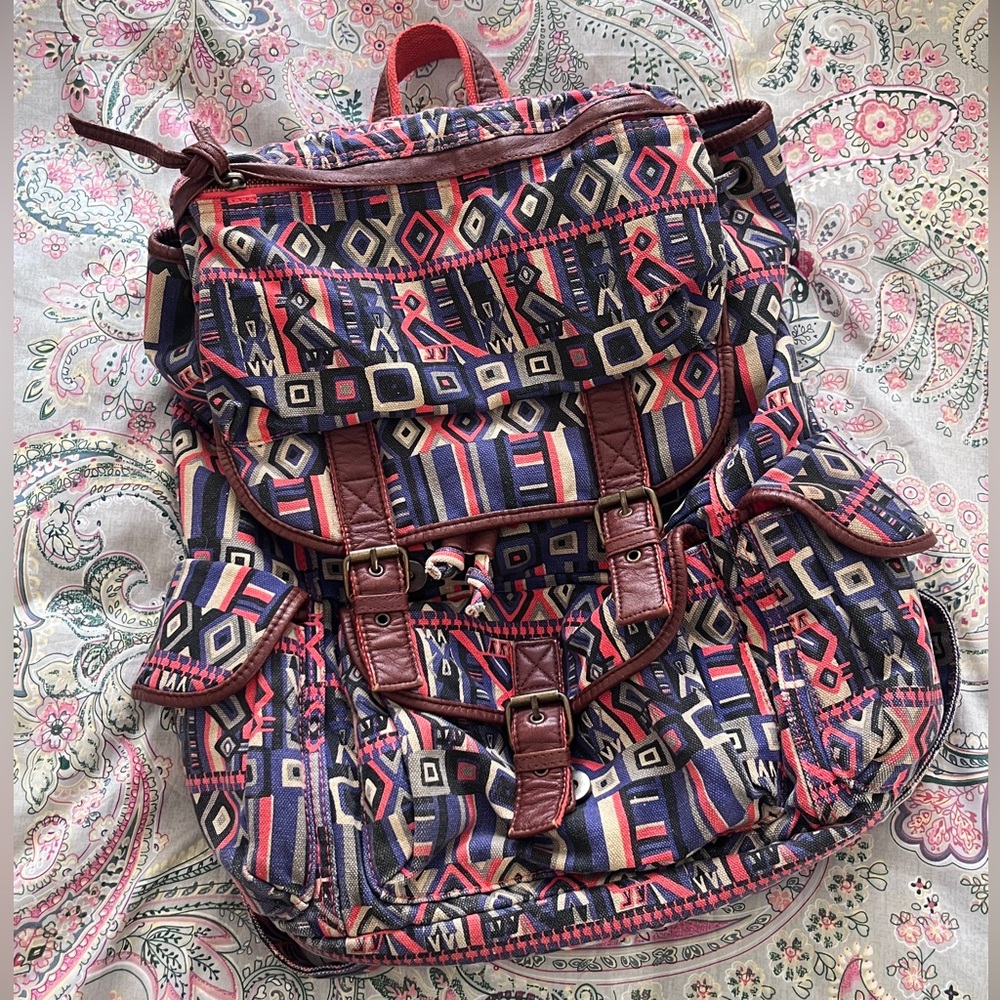 Encote Multicolour Boho Backpack